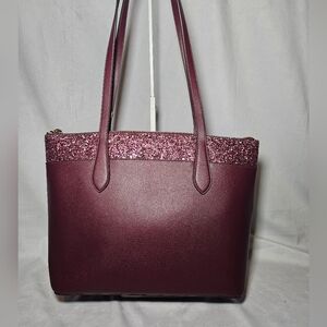 Kate Spade Flash Glitter Tote Cherrywood